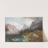 View on mount Zugspitze and lake Eibsee by Carl Millner
