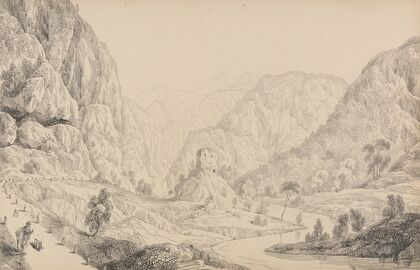 View on the Eisak near Mittenwald