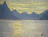 View on the Lake of Lugano toward the Mountains of Porlezza