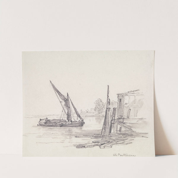View on the Thames at Battersea by Edward William Cooke