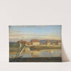 View Over The Elbe And The Barracks by Johan Christian Dahl