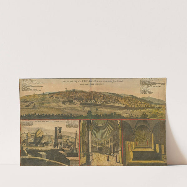 Views of Jerusalem (circa 1730) by Herman Moll