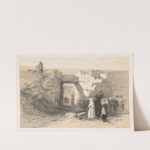 Views of Rome and Its Environs; Ancient Gate of Alatri (1841) by Edward Lear