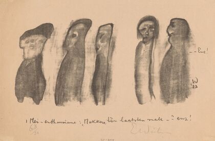 Vijf figuren op de Dag van de Arbeid (1923)