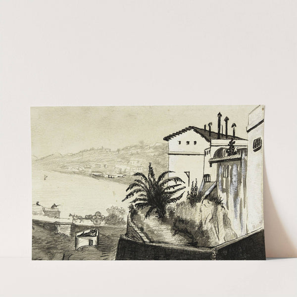 Villa au bord de la mer (1896) by Arthur-Joseph Gueniot
