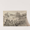 Villa dans un paysage avec cactus au premier plan by Arthur-Joseph Gueniot