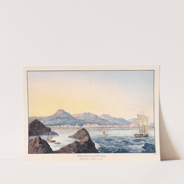 Villa Franca and Harbour by Charles Hamilton Smith