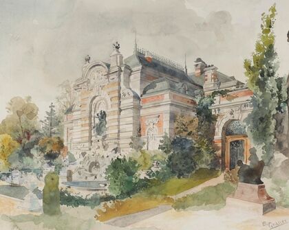 Villa in einem Park