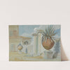 Villa Massimi, Rome: Gateway Flanked by Palms in Large Earthware Jars by Harry John Johnson
