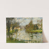 Village Au Bord De Rivière by Pierre-Eugène Montézin