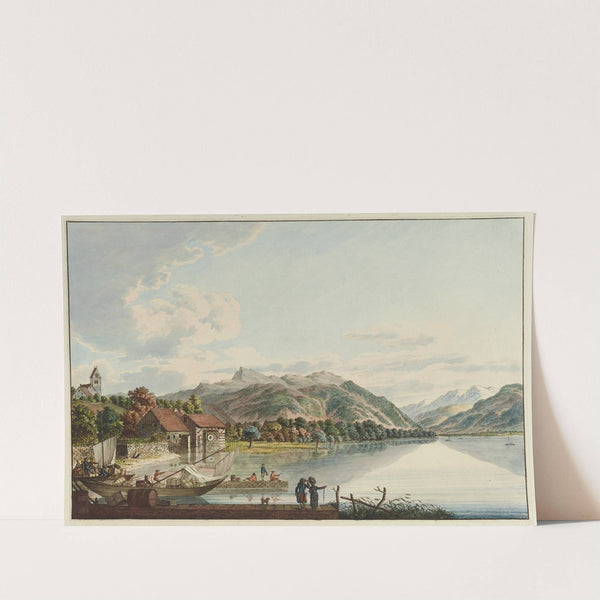 Village de Stäffa au Lac de Zurich by Johann Heinrich Bleuler
