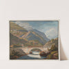 Village de Stilfs et le premier Pont sur la route du Col de Stilfs (Stevio) en Tyrol by Johann Jakob Meyer