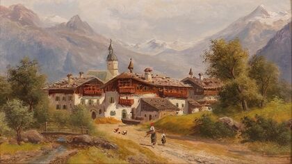 Village In Pinzgau, Salzburg
