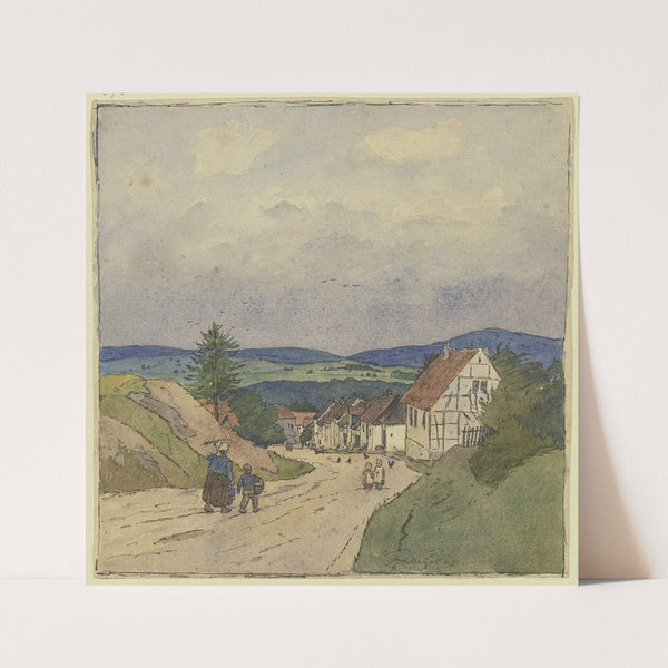 Village path to the valley (1904) by Ferdinand Balzer