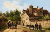 Village Street In The Suburbs Of Paris
