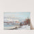 Vinterlandskab med morgenlys over bjergsø, i baggrunden udsigt til Alperne by Anders Andersen-Lundby