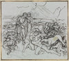 Virgil beschwichtigt Cerberus (Dante Inferno, Canto 6, V 13)