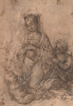 Virgin Adoring the Christ Child with Saint John the Baptist