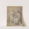 Virgin and Child Adored by a Lute-Playing Angel by Jean-Jacques Feuchère