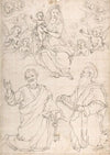 Virgin and Child Appearing in a Glory of Angels to Saint Peter and Saint Paul