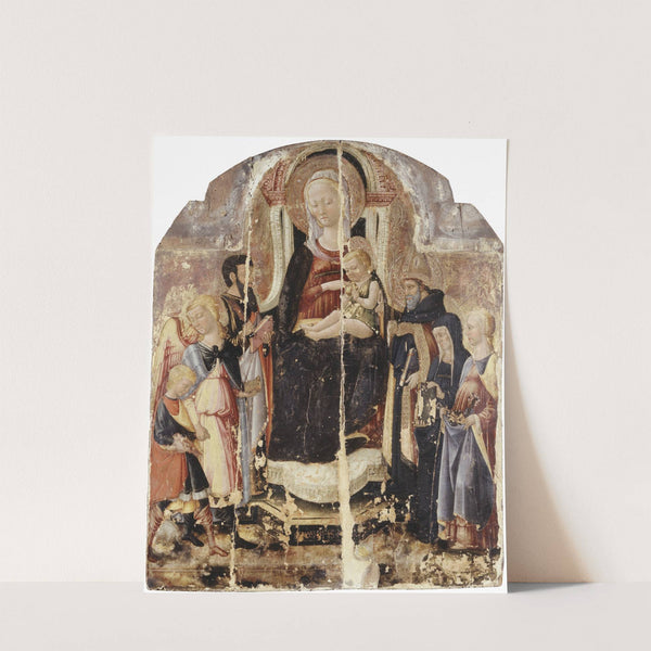 Virgin and Child Enthroned with Saints by Neri di Bicci