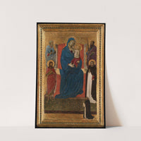 Virgin and Child Enthroned with Saints Peter, Paul, John the Baptist, and Dominic and a Dominican Supplicant by Ugolino di Nerio
