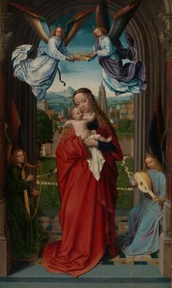 Virgin and Child with Four Angels