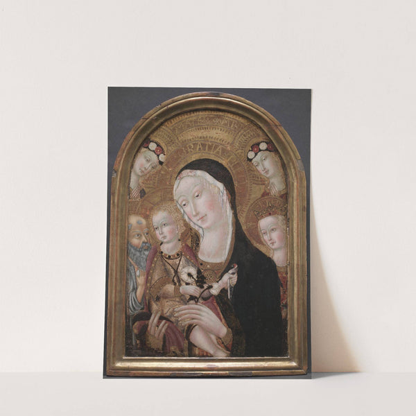 Virgin and Child with Saint Jerome and Saint Catherine of Alexandria (c. 1450) by Carolino da Viterbo