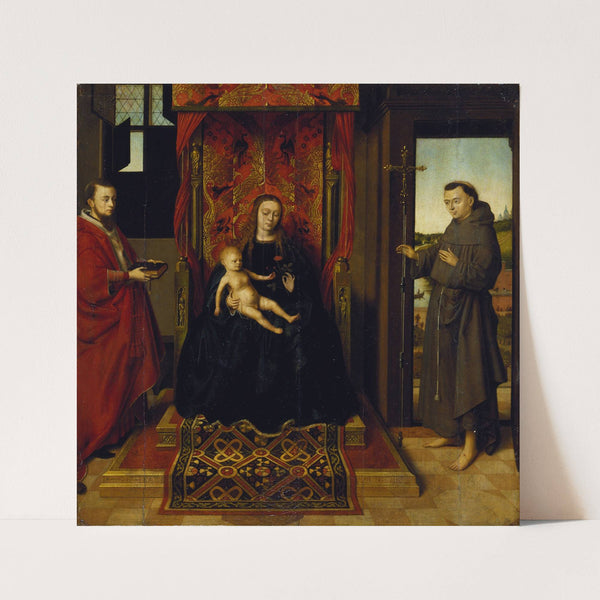 Virgin and Child with Saints Jerome and Francis by Petrus Christus