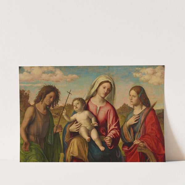 Virgin And Child With Ss. Catherine And John The Baptist by Giovanni Battista Cima da Conegliano