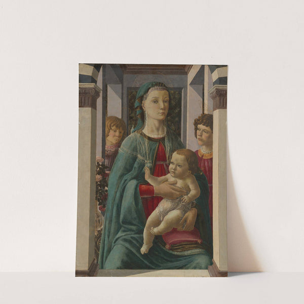 Virgin and Child with Two Angels by Francesco Botticini