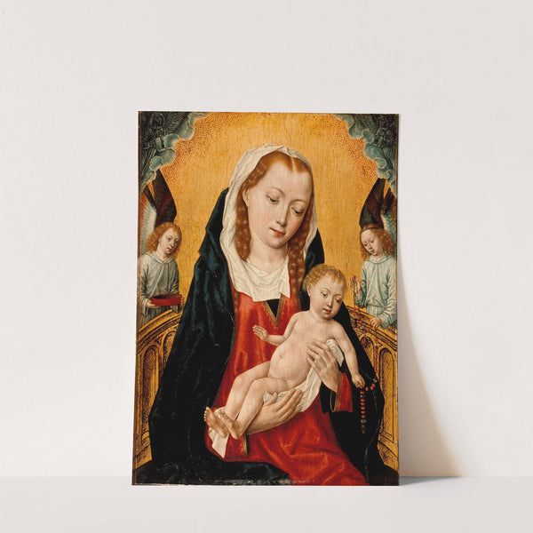 Virgin and Child with Two Angels (circa 1485) by Master of the Legend of Saint Ursula