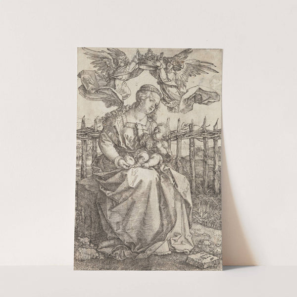 Virgin Mary Crowned By Two Angels (1471 - 1528) by Albrecht Dürer