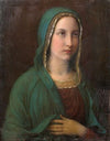 Virgin Mary holding her veil (1857)
