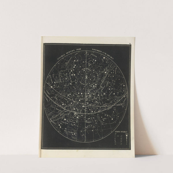 Visible heavens from November 1st to Jany. 20th (1850) by Asa Smith