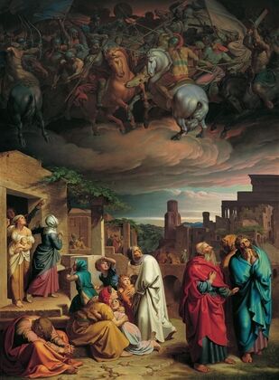 Vision of the people of Jerusalem before the conquest of the city by Antiochus IV. Epiphanes