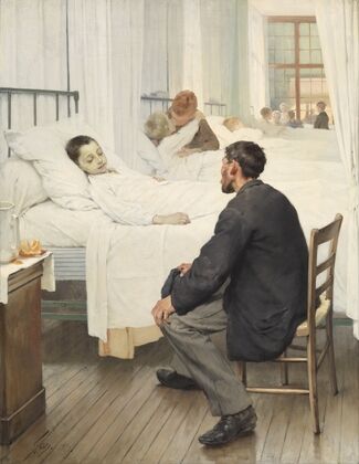 Visit day at the Hospital (1889)