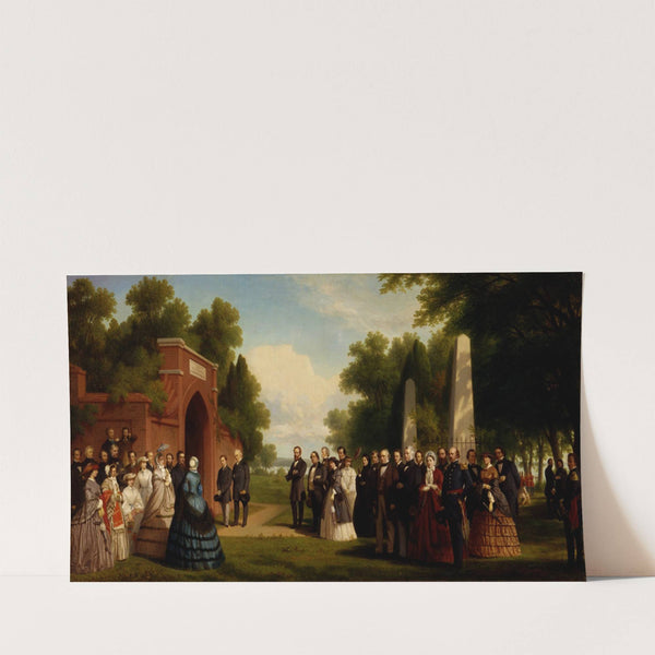 Visit of the Prince of Wales, President Buchanan, and Dignitaries to the Tomb of Washington at Mount Vernon, October 1860 (1861) by Thomas Prichard Rossiter