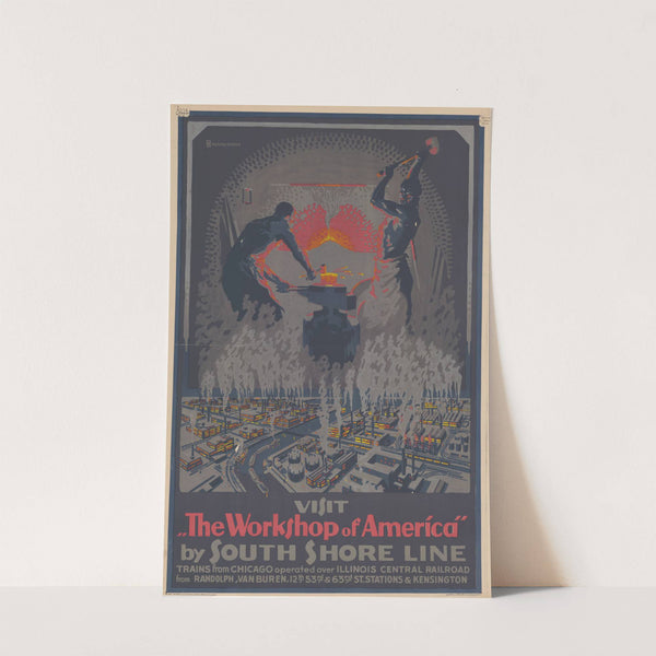 Visit the workshop of America by South Shore Line (1926) by Otto Brenneman