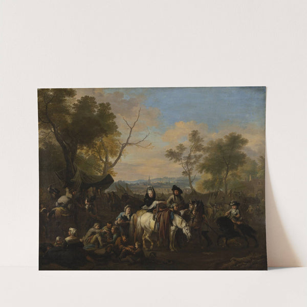 Visit to a Camp by Jan van Huchtenburg