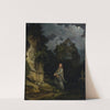 Visitor to a Moonlit Churchyard by Philip James de Loutherbourg