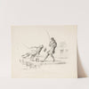 Visser slaat man aan de haak (1832 - 1897) by Alexander Ver Huell