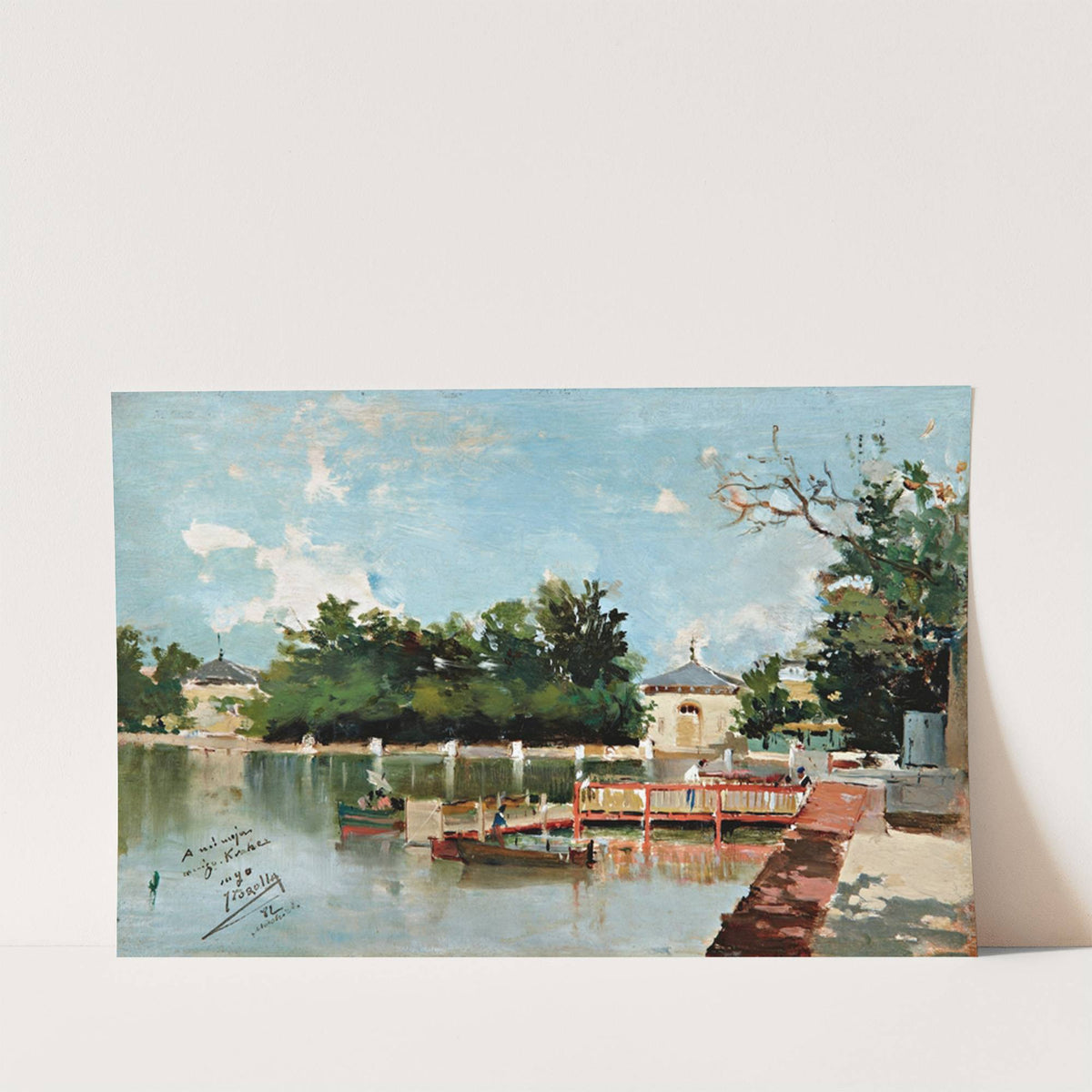 Vista Del Embarcadero Del Parque Del Retiro (View Of The Jetty In The Retiro Gardens, Madrid) by Joaquín Sorolla