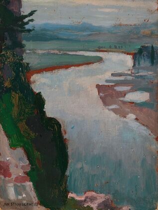 Vistula River at Tyniec (1905)