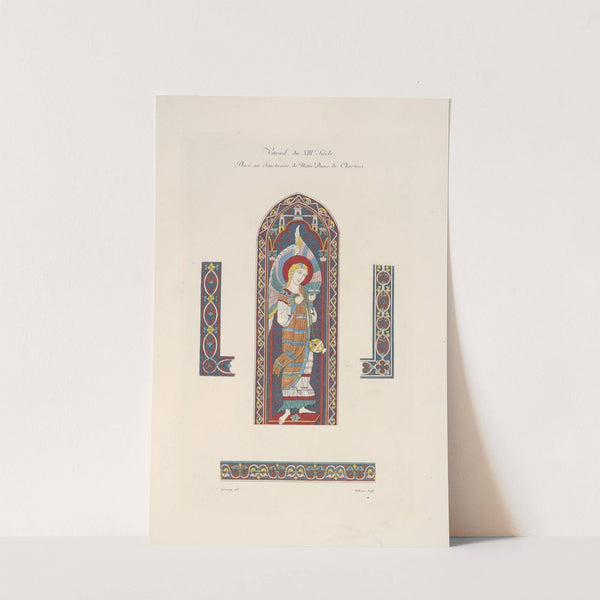 Vitrail du XIIIe. siècle. Placé au sanctuaire de Notre Dame de Chartres. by Nicolas Xavier Willemin