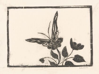 Vlinder op een bloem