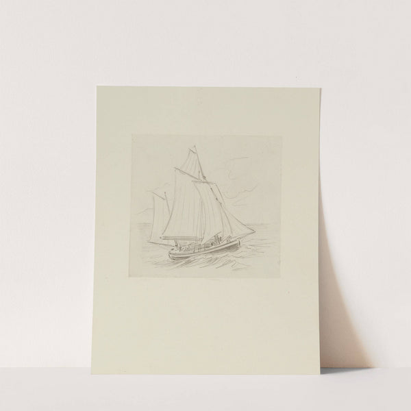 Voilier &#8211; dessin non utilisé (1920-1921) by Achille Granchi-Taylor