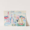 Voiliers dans le port de Deauville (1929) by Raoul Dufy