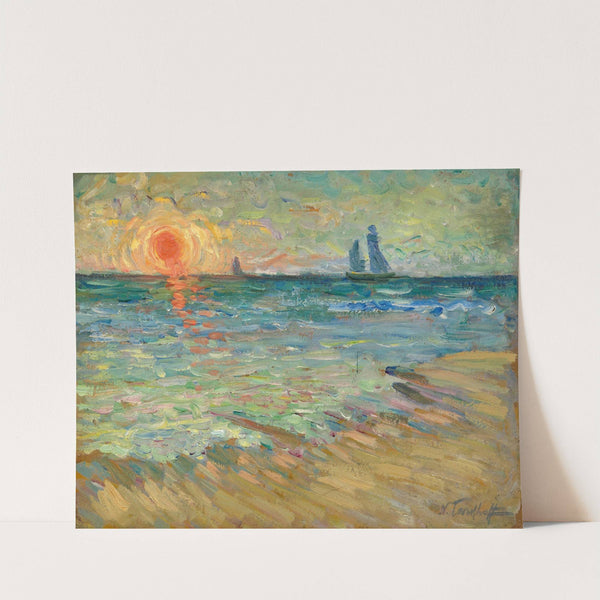 Voiliers, soleil couchant, Soulac-sur-Mer (1906-1908) by Nicolas Alexandrovitch Tarkhoff