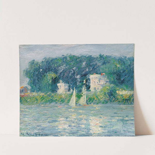 Voiliers sur l&#039;Oise by Gustave Caillebotte